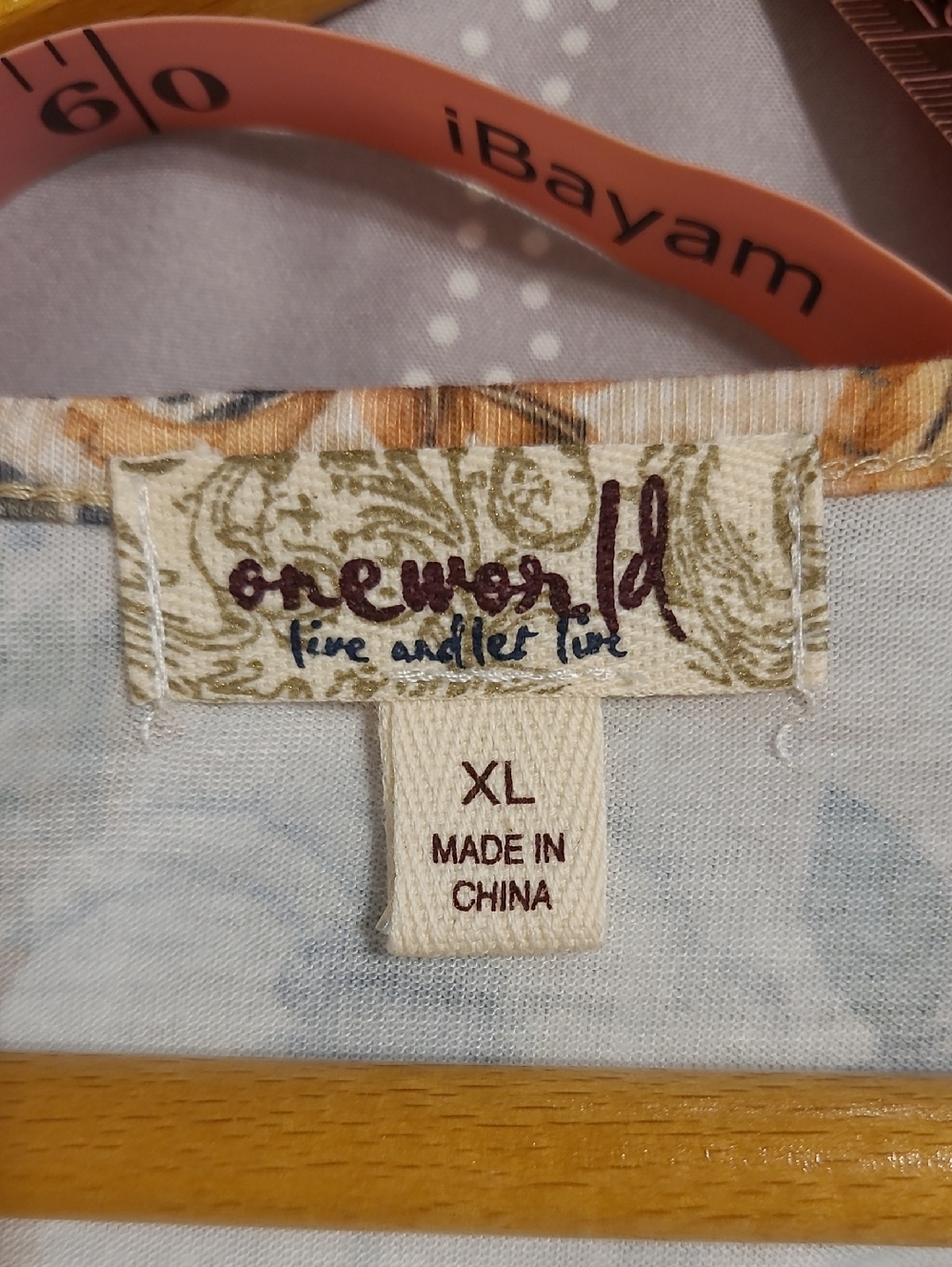 One World Fall Theme Blouse - Picture 5 of 6